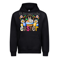 Black Oh For Peeps Sake Easter Urban Hoodie - CowhideDigitalArt