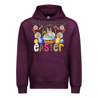 Mauve Wine Oh For Peeps Sake Easter Urban Hoodie - CowhideDigitalArt
