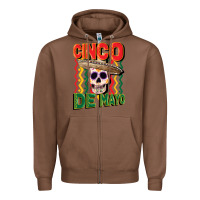 Chestnut cinco de mayo with skull Zipper Hoodie - CowGirlArtShop