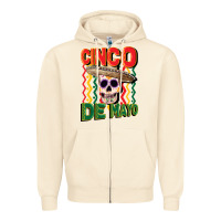 Sandshell cinco de mayo with skull Zipper Hoodie - CowGirlArtShop