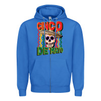 True Royal cinco de mayo with skull Zipper Hoodie - CowGirlArtShop