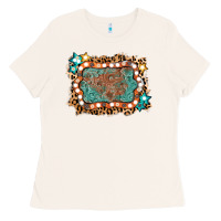 Bone light western frame Ladies Tee - AdoDesignShop