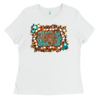 White light western frame Ladies Tee - AdoDesignShop
