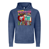Vintage Denim educator of tiny humans Vintage Hoodie - NancyCooperArtShop