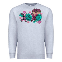 Heather Grey Xoxo Valentine's Day turquoise gemstone Premium Sweatshirt - FaDigitalArtStudio