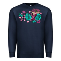 Navy Xoxo Valentine's Day turquoise gemstone Premium Sweatshirt - FaDigitalArtStudio