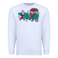 White Xoxo Valentine's Day turquoise gemstone Premium Sweatshirt - FaDigitalArtStudio