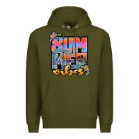 Army Green sum mer vibes Premium Hoodie - JahusDesignShop