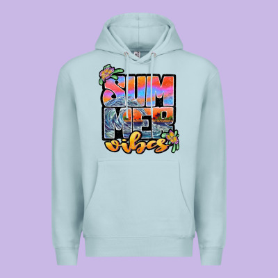 Sum Mer Vibes Premium Hoodie Designed By Jahusdesignshop