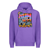 Purple sum mer vibes Premium Hoodie - JahusDesignShop