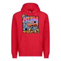 Red sum mer vibes Premium Hoodie - JahusDesignShop