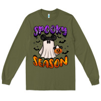 Army Green spooky season Long Sleeve Tee - BarkalooDesign