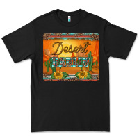 Black western desert darlin sunset serape leopard sunflowers mousepad Premium Tee - BarkalooDesign