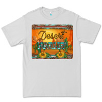 Dove Grey western desert darlin sunset serape leopard sunflowers mousepad Premium Tee - BarkalooDesign