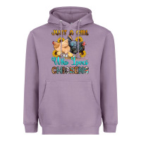 Lavender just a girl who loves chickens Heavyweight Hoodie - OliviaCreatesArt