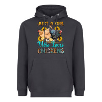 Smoke just a girl who loves chickens Heavyweight Hoodie - OliviaCreatesArt