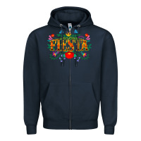 Navy fiesta cinco de mayo Zipper Hoodie - CowGirlArtShop