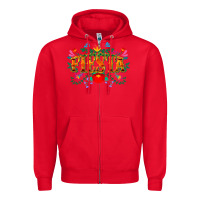 Red fiesta cinco de mayo Zipper Hoodie - CowGirlArtShop