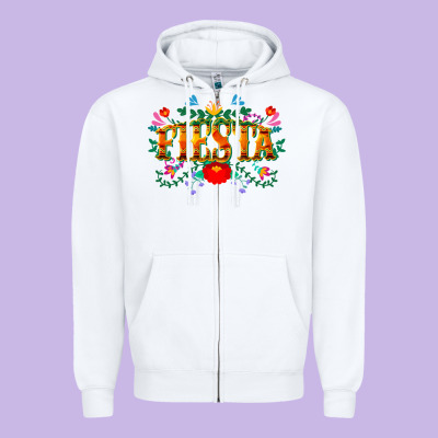 Fiesta Cinco De Mayo Zipper Hoodie Designed By Cowgirlartshop