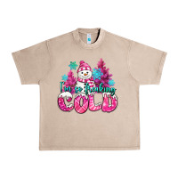 French Oak im so freaking cold pink christmas snowman Urban Heavy Tee - MaliasSmallBusiness