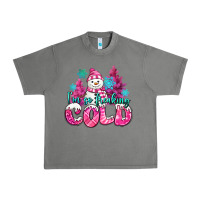 Tornado im so freaking cold pink christmas snowman Urban Heavy Tee - MaliasSmallBusiness