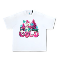 White im so freaking cold pink christmas snowman Urban Heavy Tee - MaliasSmallBusiness