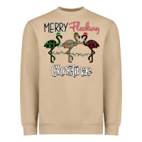 Mushroom Merry Flocking Christmas Heavyweight Sweatshirt - Bettercallsaul