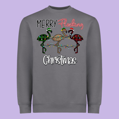Merry Flocking Christmas Heavyweight Sweatshirt Designed By Bettercallsaul
