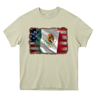 Mossy mexico flag and usa flag Heavy Core Tee - AdoDesignShop
