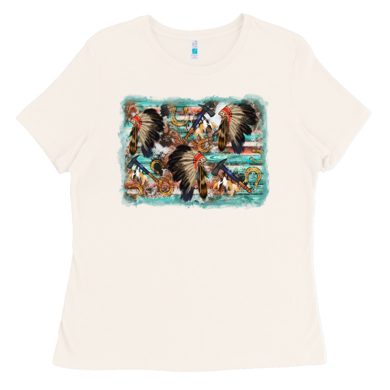 Indian Western Background Ladies Tee by AdoDesignShop | Teevron
