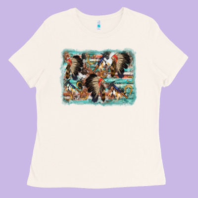 Indian Western Background Ladies Tee Designed By Adodesignshop