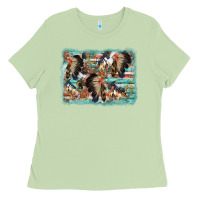 Matcha indian western background Ladies Tee - AdoDesignShop