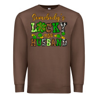 Chestnut St. Patrick's Somebody's lucky as husband Premium Sweatshirt - OliviaCreatesArt