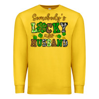 Lemon St. Patrick's Somebody's lucky as husband Premium Sweatshirt - OliviaCreatesArt