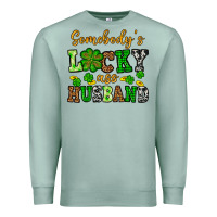 Seafoam St. Patrick's Somebody's lucky as husband Premium Sweatshirt - OliviaCreatesArt