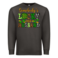 Smoke St. Patrick's Somebody's lucky as husband Premium Sweatshirt - OliviaCreatesArt