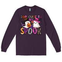 Plum too cute to spook Long Sleeve Tee - BarkalooDesign