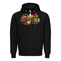 Black cinco de mayo maestra Zipper Hoodie - CowGirlArtShop