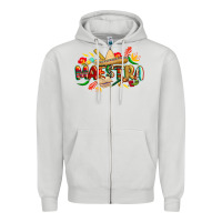 Dove Grey cinco de mayo maestra Zipper Hoodie - CowGirlArtShop