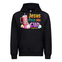 Black Jesus Fills My Cup Easter Urban Hoodie - CowhideDigitalArt