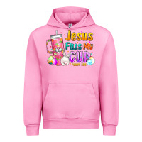 Fuchsia Pink Jesus Fills My Cup Easter Urban Hoodie - CowhideDigitalArt