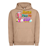 Pigment Burro Jesus Fills My Cup Easter Urban Hoodie - CowhideDigitalArt