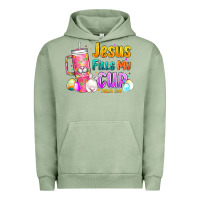 Pigment Oil Green Jesus Fills My Cup Easter Urban Hoodie - CowhideDigitalArt