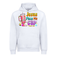 White Jesus Fills My Cup Easter Urban Hoodie - CowhideDigitalArt