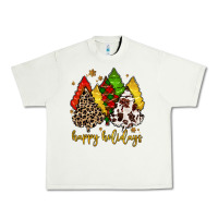 Pistachio happy holidays with christmas tree Urban Heavy Tee - MaliasSmallBusiness