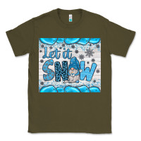 Army Green let it snow Classic Tee - JahusDesignShop