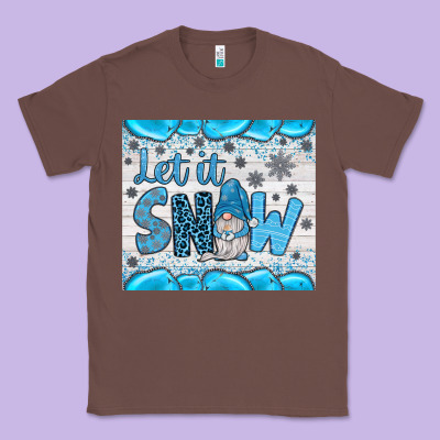 Let It Snow Classic Tee Designed By Jahusdesignshop