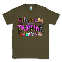 Army Green witches be trippin Classic Tee - CowhideDigitalArt