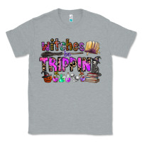 Heather Grey witches be trippin Classic Tee - CowhideDigitalArt