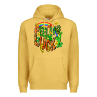 Antique Gold St. Patrick's Day Feeling lucky Premium Hoodie - CowGirlArtShop